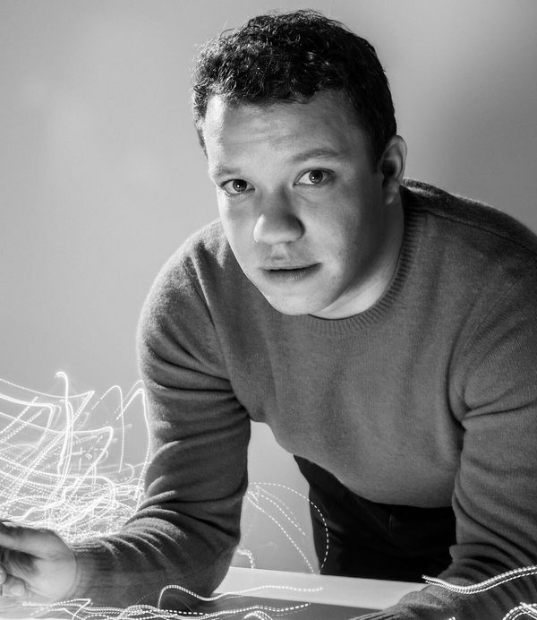Ryan Bancroft picture in black and white