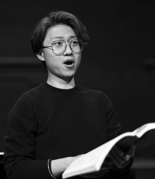 A vocalist in song.