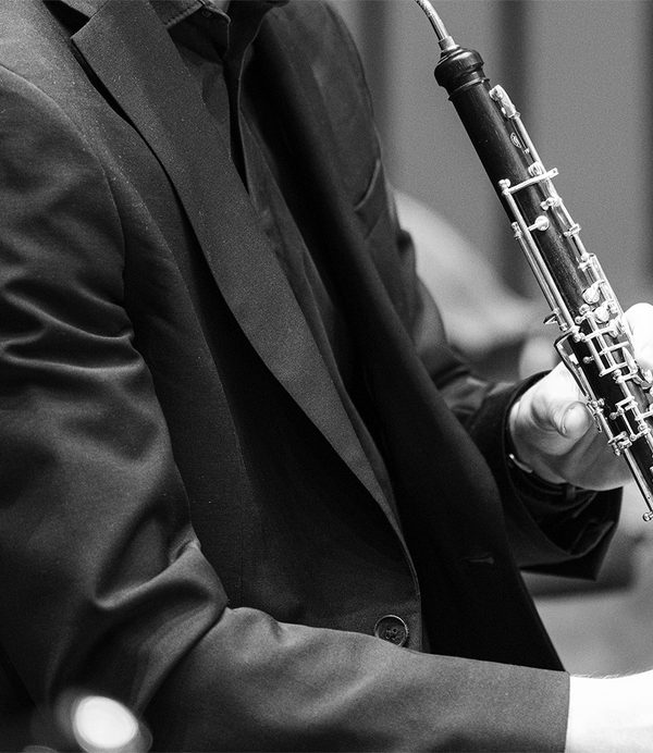 a clarinet being played
