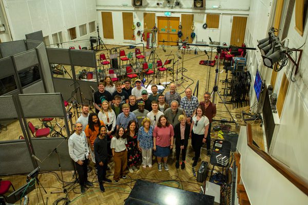 Academy jazz students at the Abbey Road studios