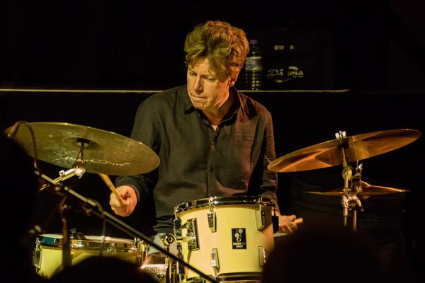Martin France playing the drums