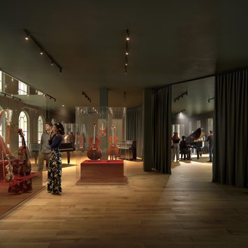 Concept design of a museum interior.