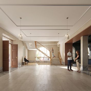 Concept design of an entranceway.