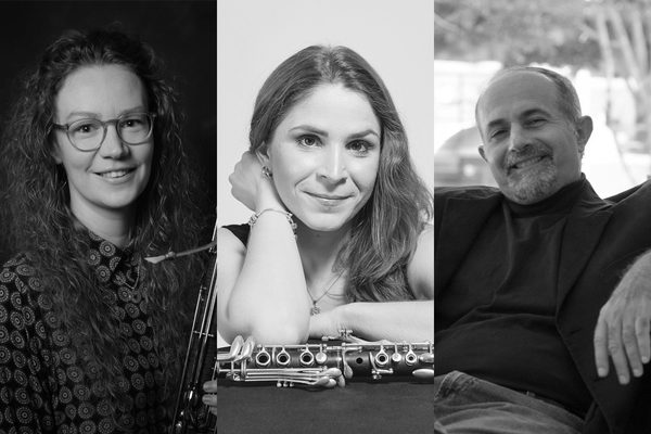 Three images side by side of Angharad Thomas, Maura Marinucci and Yehuda Gilad, all pictured smiling