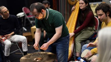 Members of the City Lit Percussion Orchestra