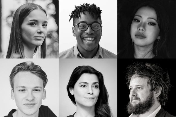 Portraits of Annemarie Federle, Enyi Okpara, Junyan Chen, Kasparas Mikužis, Es Devlin, Allan Clayton