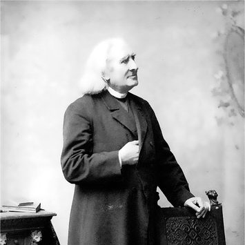 Portrait of Franz Liszt.