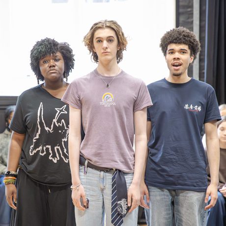 Young performers in class.