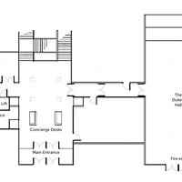 Layout of the Academy's ground floor.