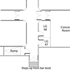 Layout of the Academy's lower ground floor.
