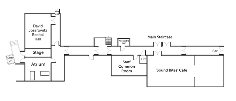 Layout of the Academy's basement level.