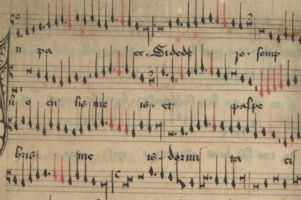 Medieval sheet music.