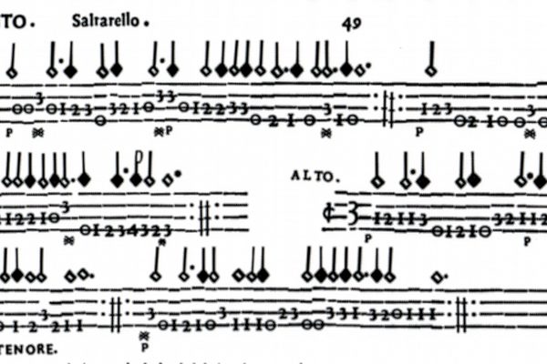 Facsimile of sheet music.