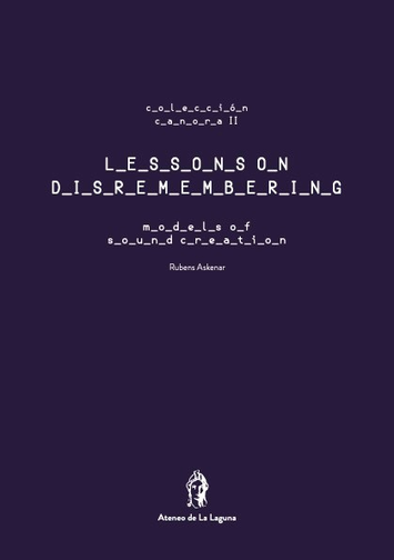 Front cover of Rubens Askenar's 'Lessons on Disremembering'.