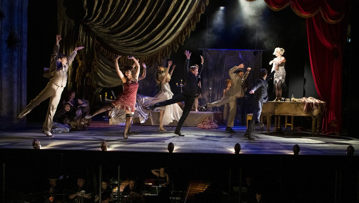 Academy students perform in a dress rehearsal of The Wild Party.