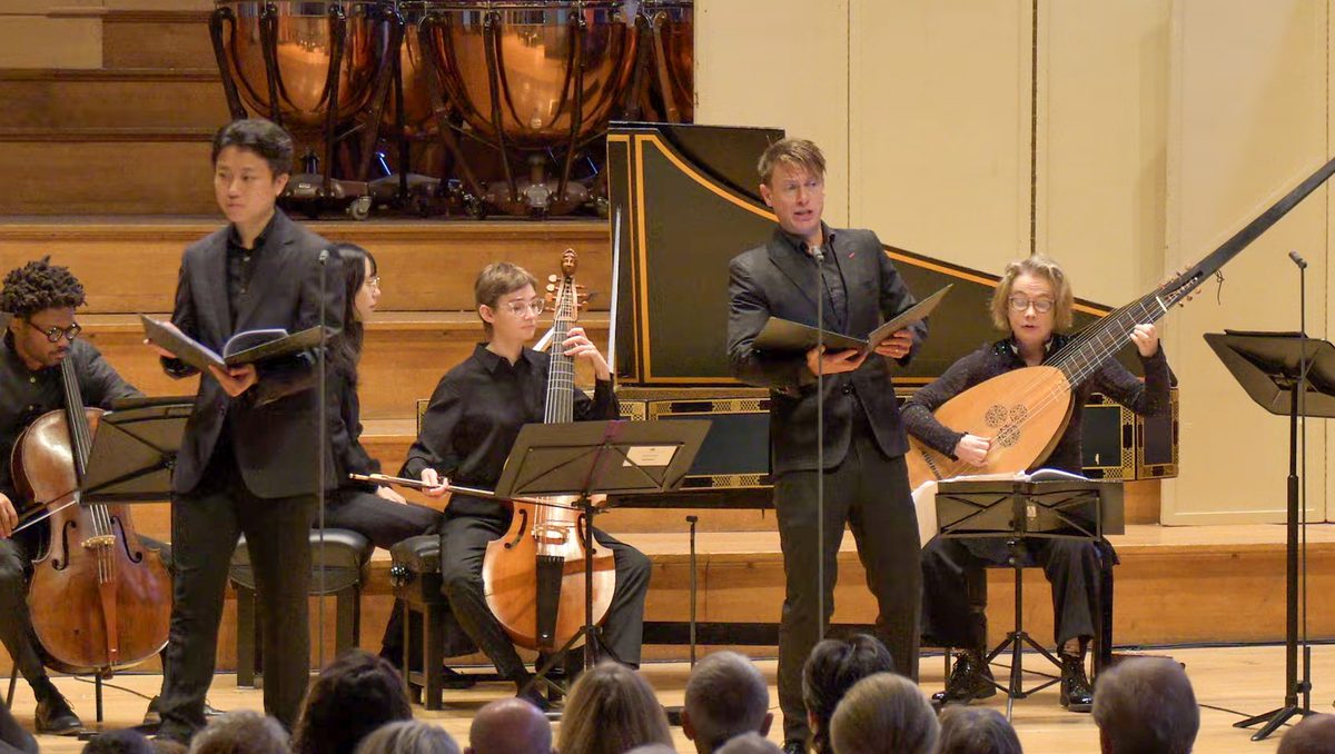 Academy Baroque Soloists perform Purcells Fly Bold Rebellion.
