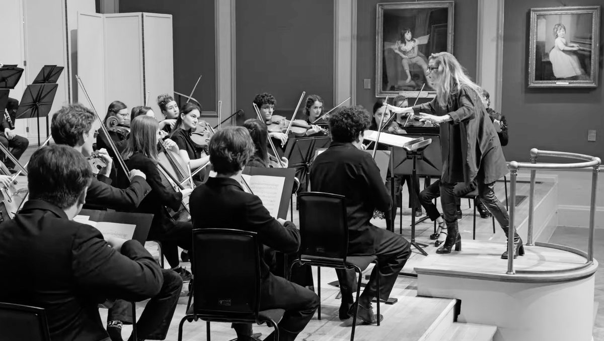 Barbara Hannigan conducts the Academy Chamber Orchestra.