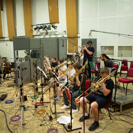 Academy Jazz Orchestra Frost School Jazz Orchestra in session in Abbey Road Studios.
