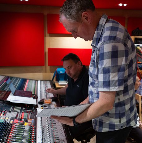Professor Nick Smart, Head of Jazz, at Abbey Road Studios.