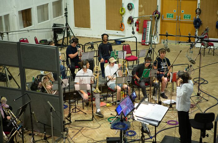 Academy Jazz Orchestra Frost School Jazz Orchestra in session in Abbey Road Studios.