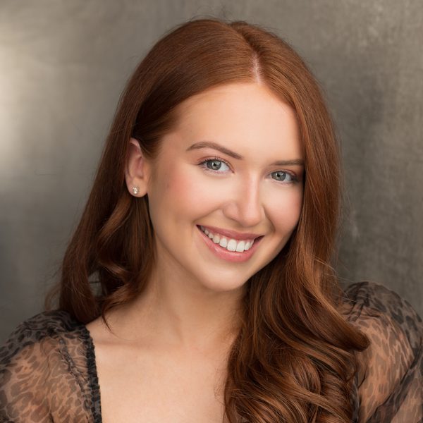 Abbey McGiff smiles to camera.