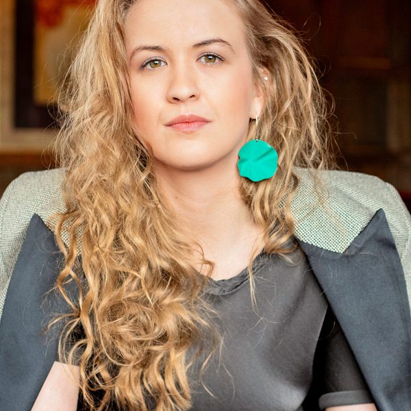 Portrait of Charlotte Corderoy looking to camera