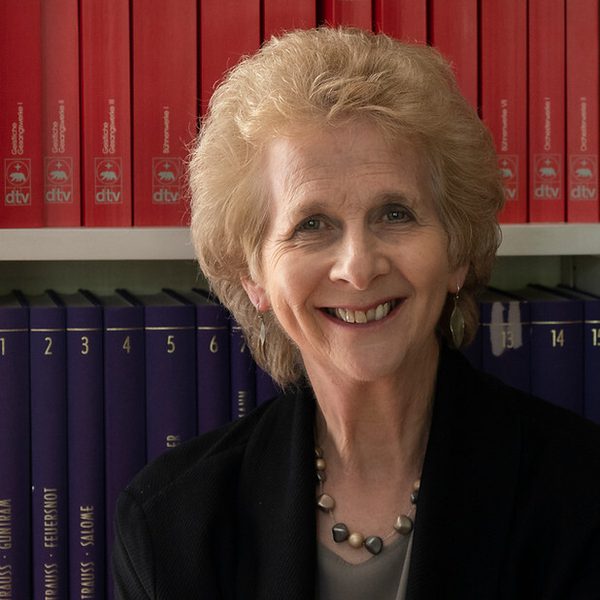 Jane Glover smiles to camera.