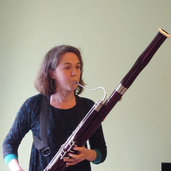 Joanna Stark plays bassoon
