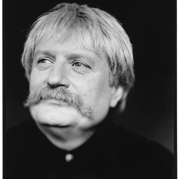 Karl Jenkins looking into the distance.