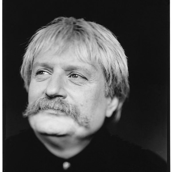 Karl Jenkins looking into the distance.