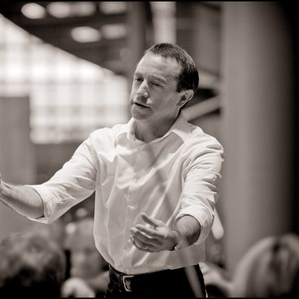 Mark Wigglesworth conducting.