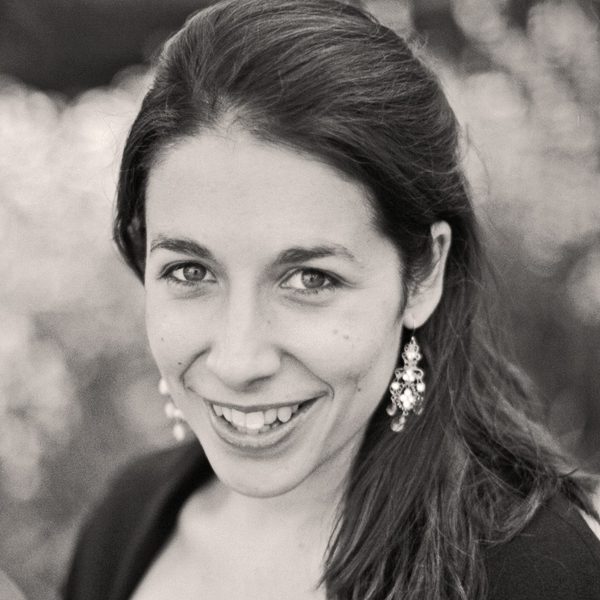 Portrait of Rachel Staunton, smiling to camera.