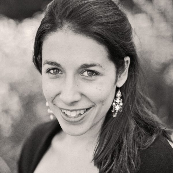 Portrait of Rachel Staunton, smiling to camera.